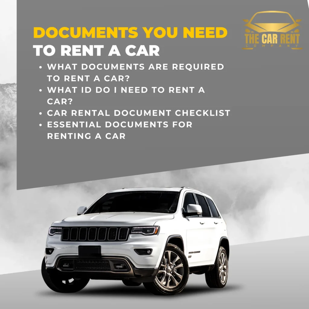 documents to rent a car