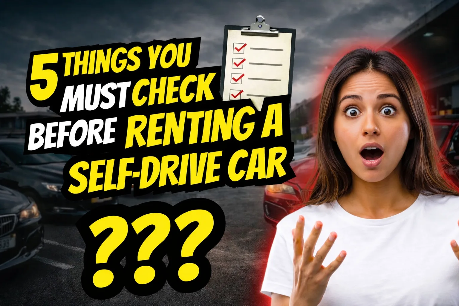 What to check before renting a self-drive car